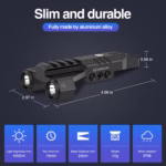 DARKFANG 1450 Lumen Tactical Flashlight for Picatinny Rail - Image 5