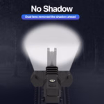 DARKFANG 1450 Lumen Tactical Flashlight for Picatinny Rail - Image 6