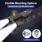 DARKFANG 1450 Lumen Tactical Flashlight for Picatinny Rail - Image 4